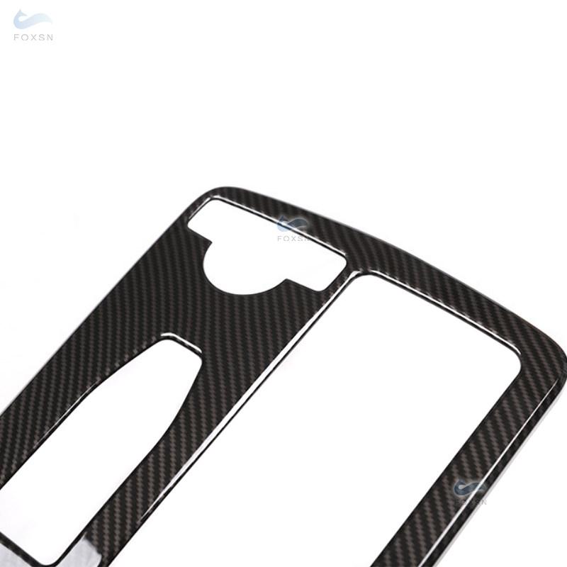 Car Styling ABS Carbon Texture Central Console Water Cup Holder Frame Trim For Mercedes Benz C E GLC Class W204 W212