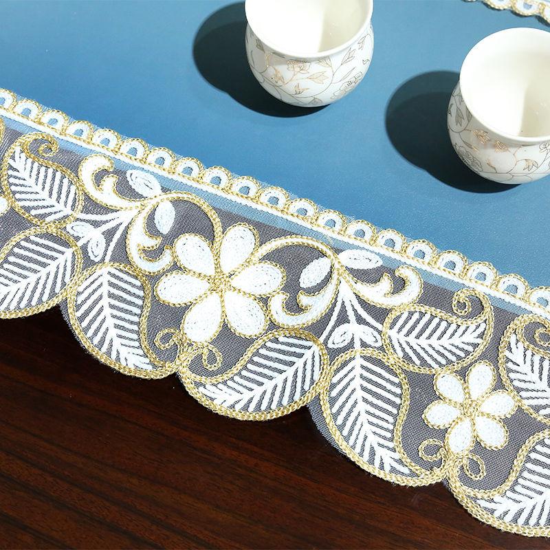 Waterproof Chinese Oil-proof Table Flag PU Coffee Table Tablecloth Tea Flag Long Light Luxury TV Cabinet