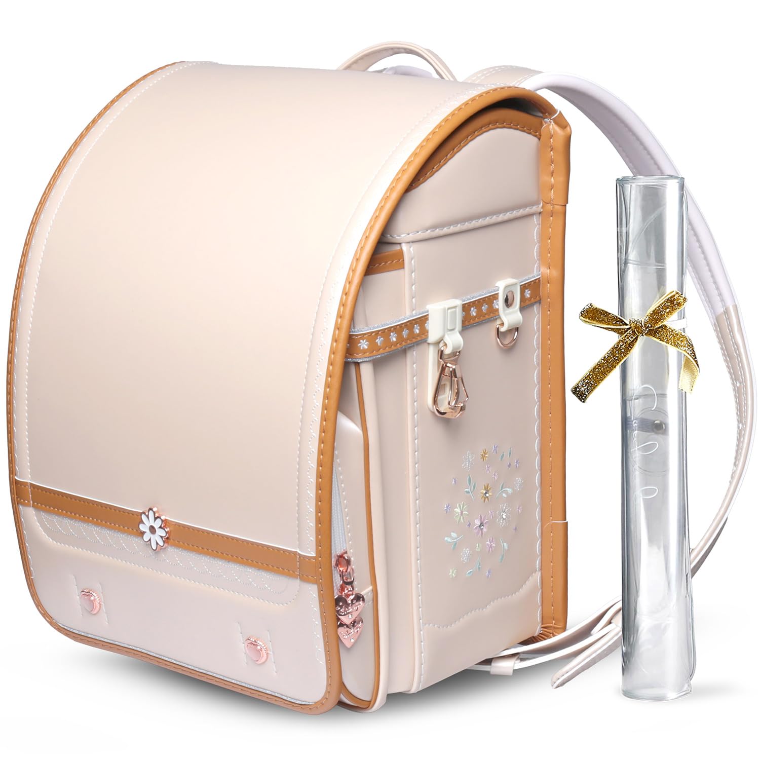 

Coulomb School Latest Daisy Glossy Pearl Fits A4 Flat Large Suitable for Elementary School Students Girls Backpack, Model, Fabric, Files,