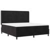 Box Spring Bed with Headboard Black 180 x 200 cm Velvet