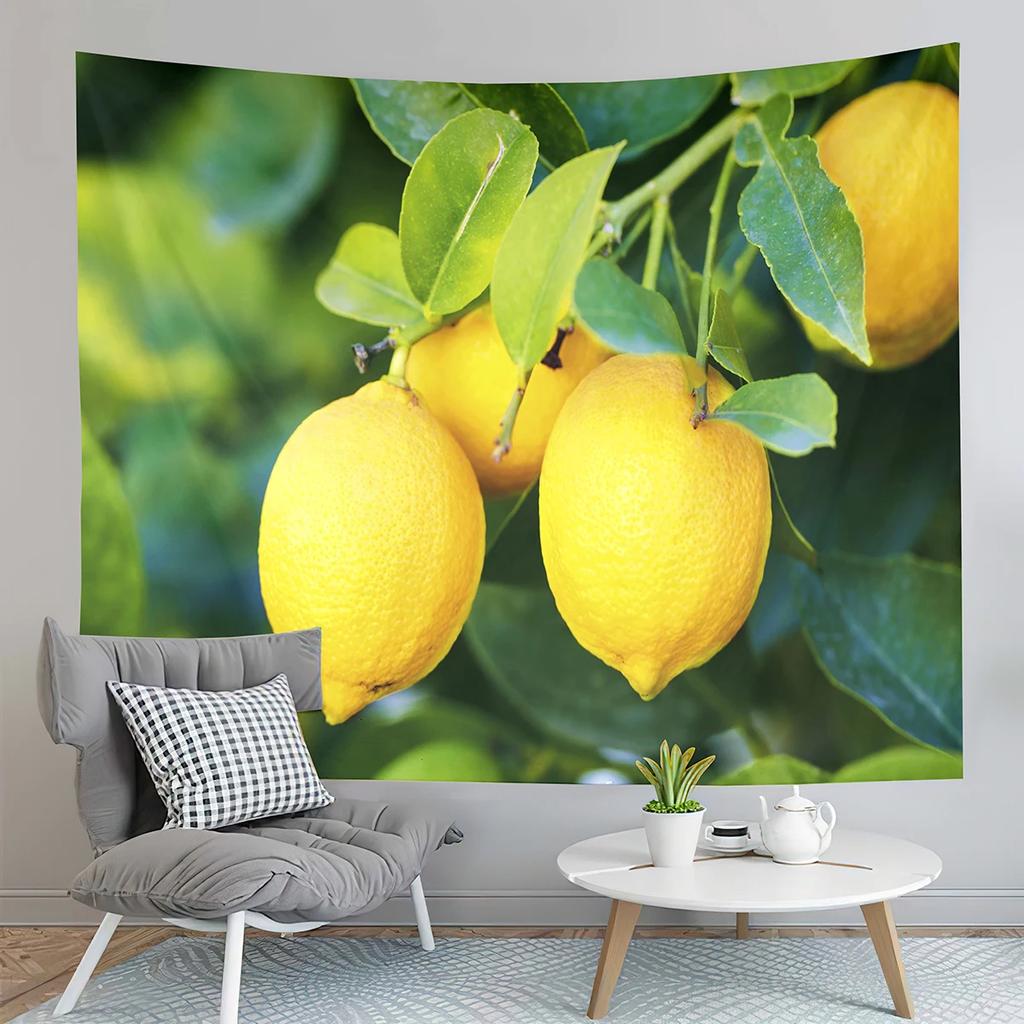 Farm Orchard Tapestry Delicious Fruit Tapestry Banana Grapes Tapestry Home Living Room Dorm Bedroom Aesthetics Decor Tapestries