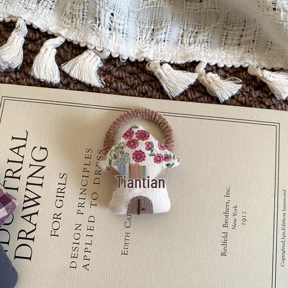 Goma para el pelo de Animal de Dibujos Animados Rellena de Algodón 3D - Suave para el Cabello de las Niñas