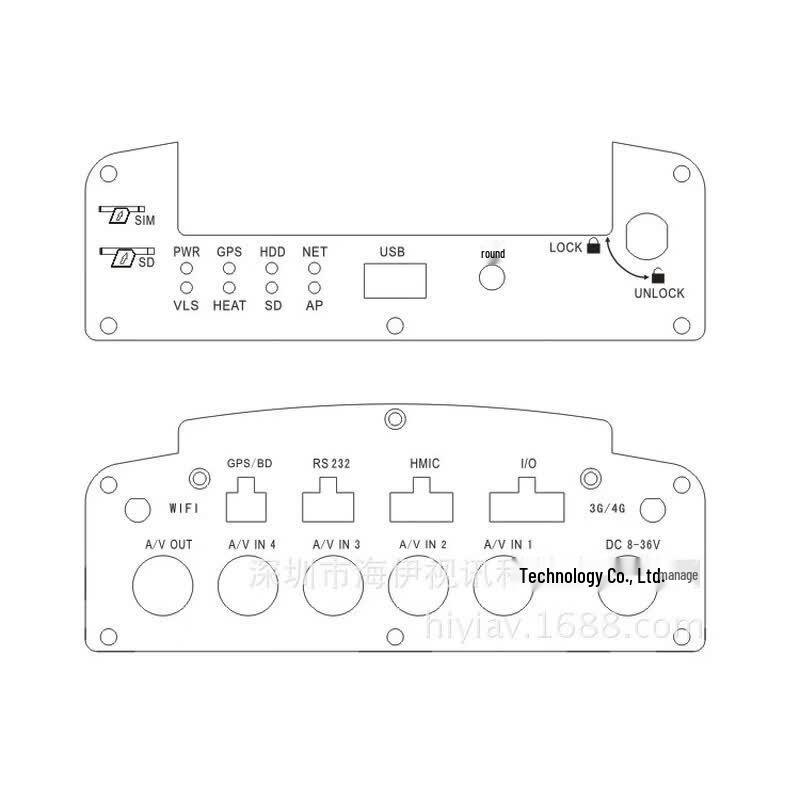 Haiyushi M51 720P HD 4G Vehicle DVR