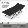 Portable Folding Bed for Office & Outdoors - Single Bed with Ten Legs for Camping, Relaxation, and Military Use.