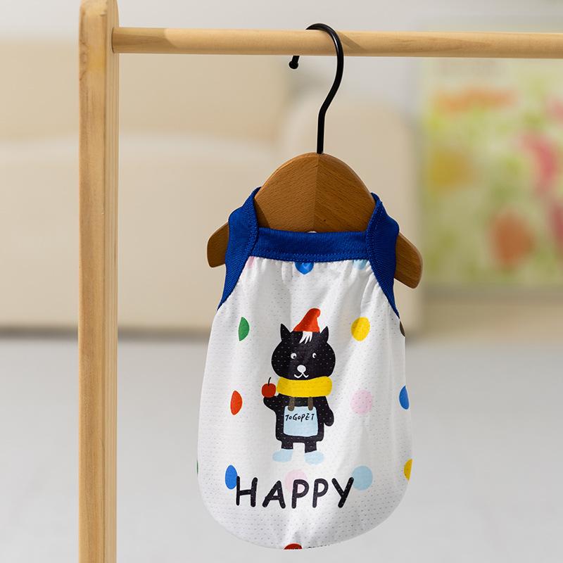 

25 лет новая одежда для собак весна и лето милый ледяной шелк рождественский медведь на подтяжках тонкий прохладный жилет одежда для питомцев XXL (recommended weight 15-10kg)