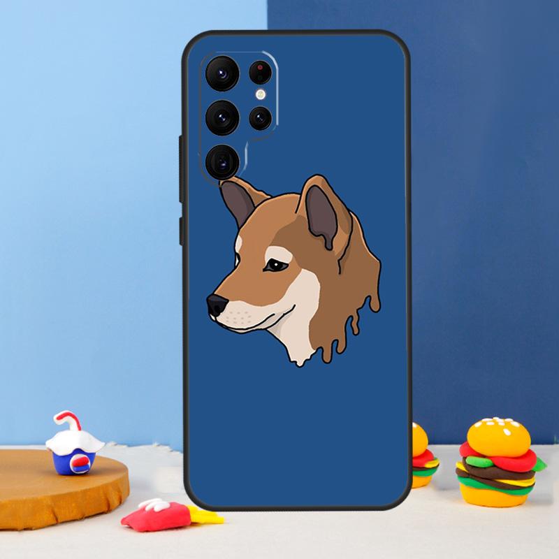 Animal Cartoon Akita Dog Phone Case For Samsung Galaxy S25 Ultra S9 S10 S20 S21 S22 Plus S23 FE S24 Ultra Cover Coque