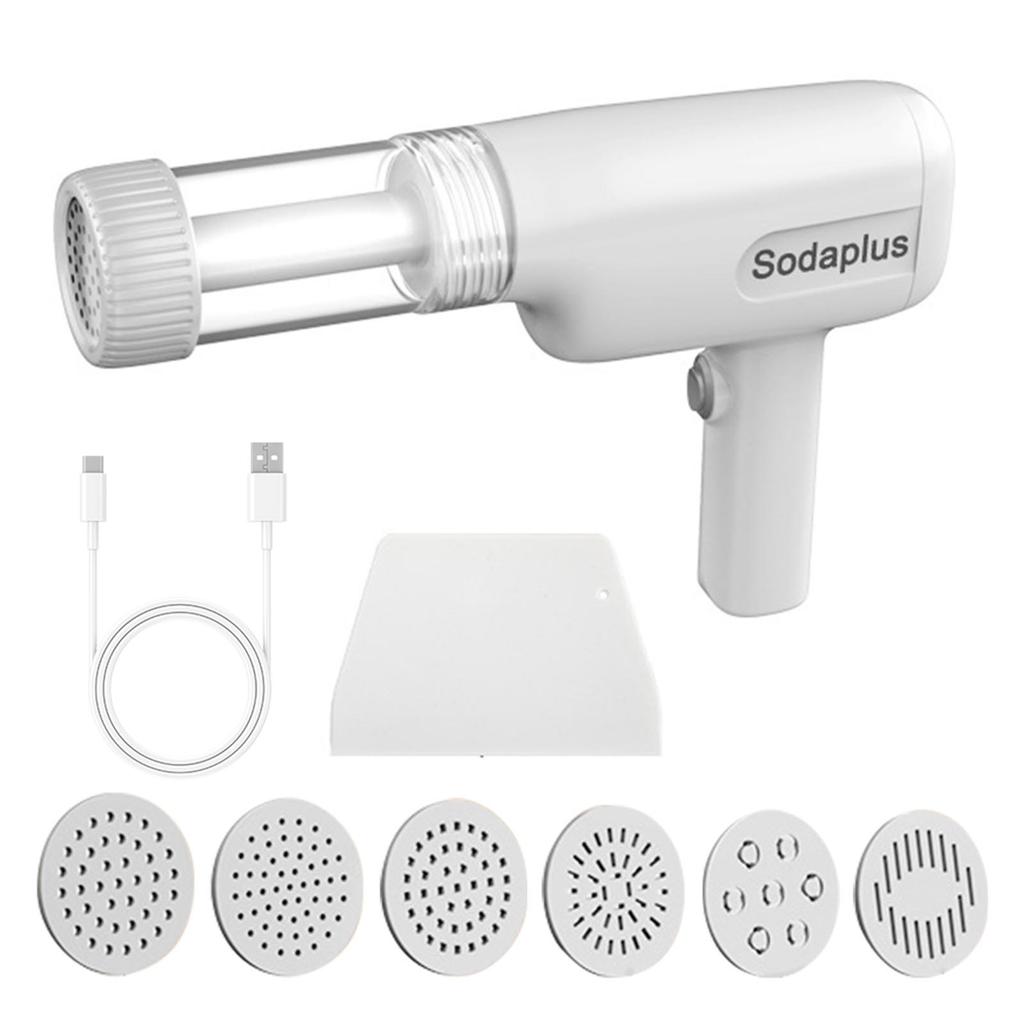 Automatic Pasta Maker Machine Handheld Electric Noodle Maker 6in 1 Cordless Portable Spaghetti Noodles Maker with Dough Cutter