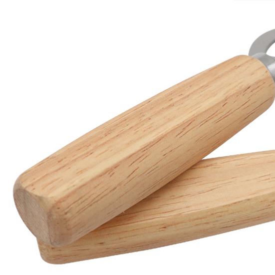 Beer Bottle Opener with Wooden Handle, Stainless Steel Cap Remover, Rustic Bar Tool for Home Kitchen, Gift for Men Dad