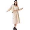 Levis Loose Solid Soft Comfortable Casual Long Skirt Women Skirts Light-Brown 003W4-0002