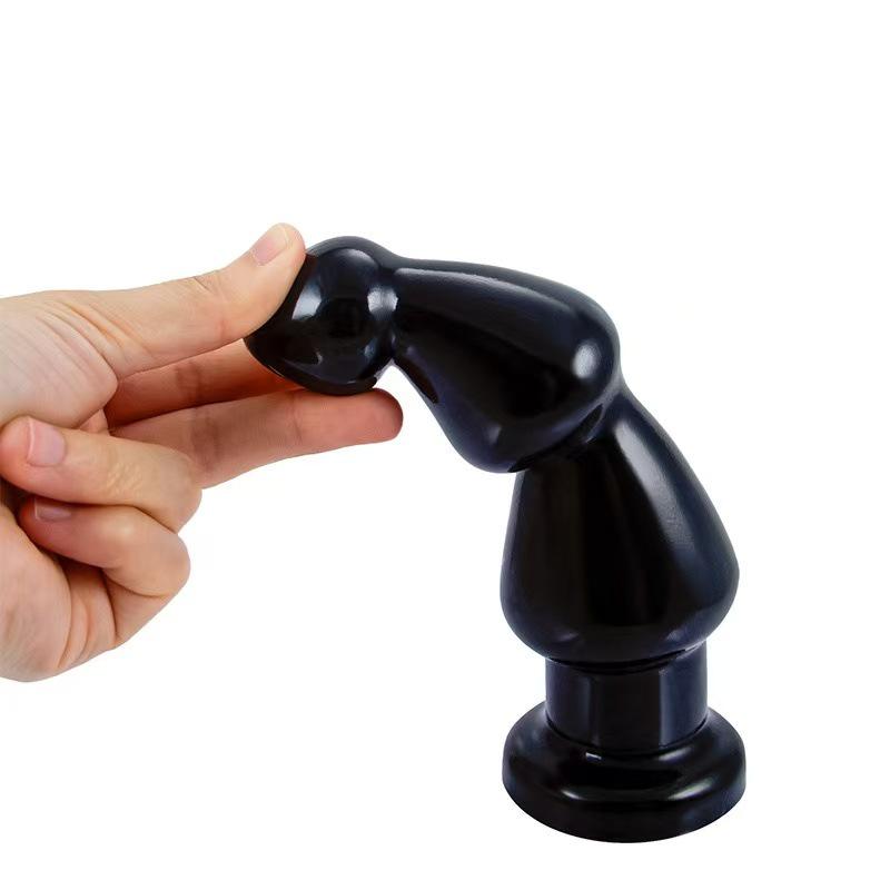 Extra Large Beaded Anal Plug with Rolling Jewel - Erotic Massage Toy for Men & Women