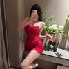 Spice Girls Sexy Underwear Pure Desire Pajamas Hollow Lace Suspender Skirt Pure Desire Water Soluble Flower Embroidery Hip Skirt