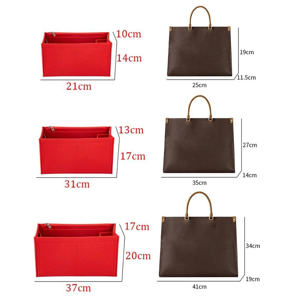 Strapazierfähige Filz-Handtaschen-Einlage Tasche Tasche Stütze Organisation Innentasche Tragbare Aufbewahrungstasche Organizer für Für LV Onthego