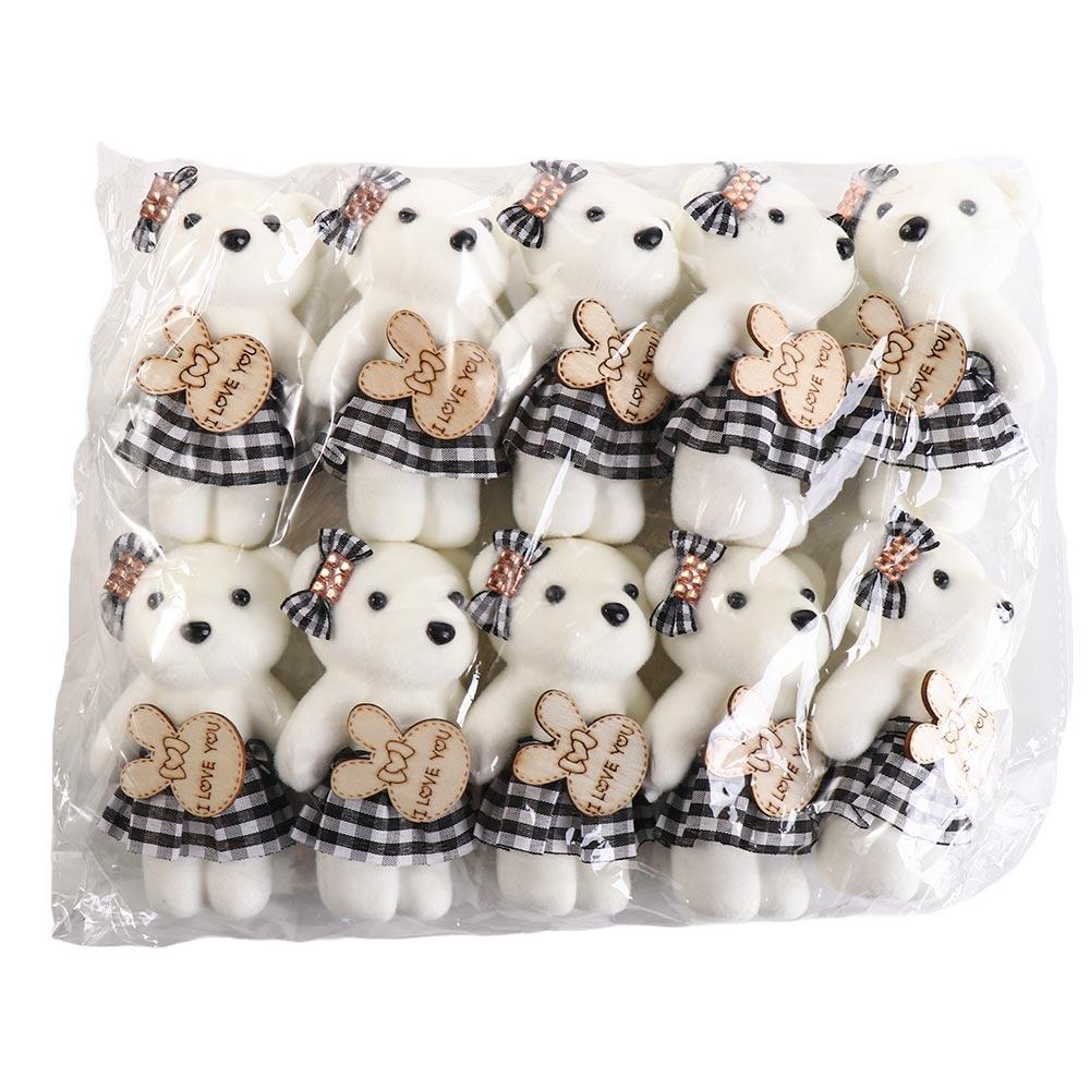10pcs/bag Foam Bear Mini Bear Flower Bouquet Plush Animal Cartoon Bouquet Doll  Girlfriends