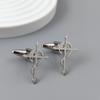 2026 new rescue logo gold-plated stainless steel cufflinks, suit shirt cuffs, business formal accessories 3 color set