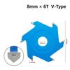 6/8/12 Teeth Alloy Circular U/V Aluminum-plastic Plate 90° Folded Right-angle Slotting Saw Blade Composite Panel Cutting Disc