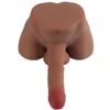 2 In 1 Unisex Sexy Tpe Realistic Dildo Penis + Anus Women Masturbation Tool for Women Men