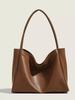 Sac fourre-tout Millard en cuir souple - Sac à bandoulière Rétro Mère et Enfant pour le trajet, Grande capacité, Polyvalent pour 2025.