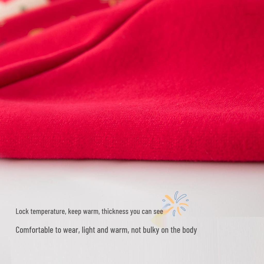 Kids Red Horse Year Velvet Hoodie Pullover for Infants & Toddlers (1-5 Years) – New Year's Outfit