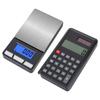 Solar Jewelry Scale With Calculator Cover LCD Screen 6 Units Conversion Tare Function High Accuracy Pocket Scale