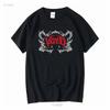 Abstract Gothic Red Logo Black Graphic Tee T-shirt