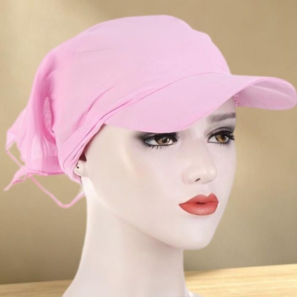 Pre-Tied Style Turban Hat Breathable Sun Protection Hat Fashion Sun Visor Hat  Outdoor Summer