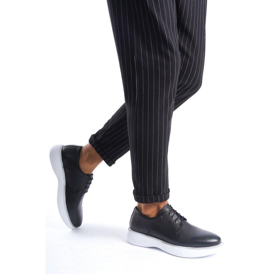 Men's Genuine Leather Thick Sole Lace-up Casual Stylish Shoes