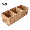 Hračky Kosmetika Proutěný koš Pletený dělený koš Velkokapacitní Ekologický víceúčelový stolní zásuvka Organizér Úložný koš