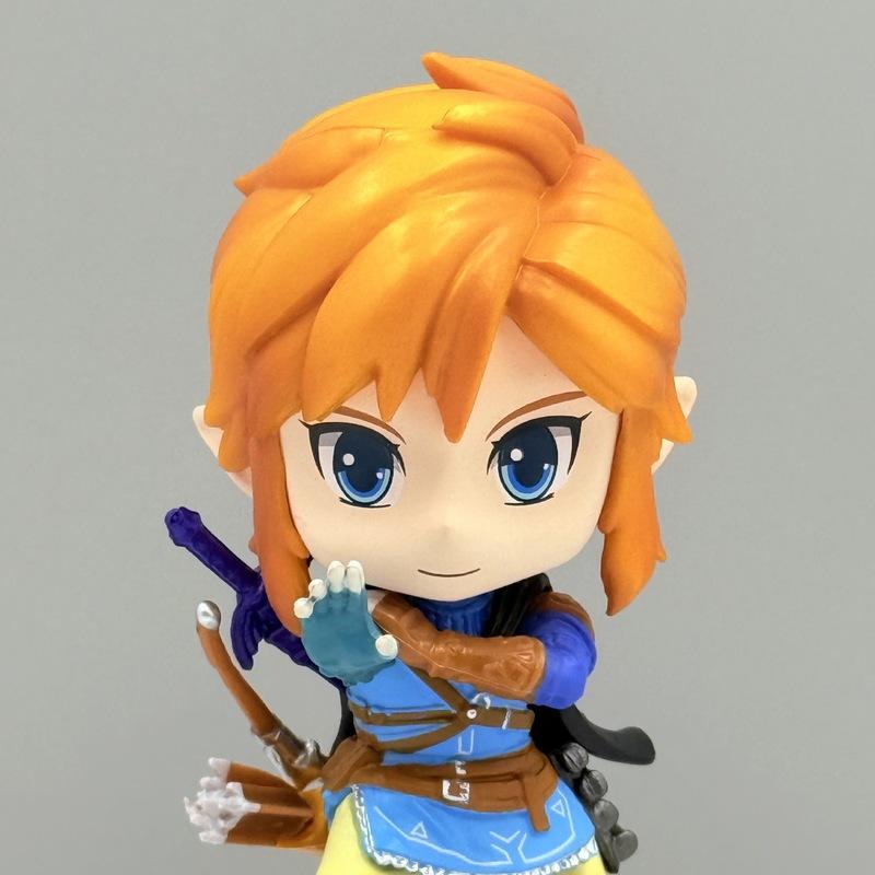 Anime The Legend OfZelda Mini Figures Link Cute Sitting Pose Statue Desktop Decoration Car Ornament Model Toys Surprise Gifts