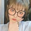 new polygonal Plain glasses anti blue light eyeglass frame retro personality large fashion eyeglasses for women men