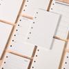 A7 Dot Matrix Loose-leaf Paper Refill - Horizontal Line Grid for A5 Universal Student Notebook