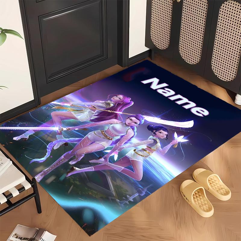 HUNTRIX (216) Personalized Name Office Carpet Stylish Decor for Living Room Bedroom Kitchen