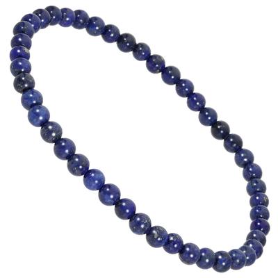 Lapis Lazuli Slim Bracelet 4mm S Power Stone Ladies Prayer Beads Bracelet Ladies Stackable Simple [Shinjuku Ginnokura] Approx. 16.5cm (Women's Size)