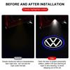 EPYFH1 2Pcs Car Door HD Welcome LED Light Laser Projector Lamp Accessories for VW Polo Passat B5 B6 B7 T4 T5 Golf 4 5 Sticker