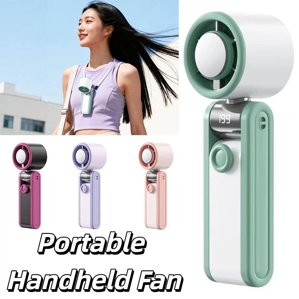 Portable Mini Pocket Fan Foldable Design USB Rechargeable Fan Mini Folding Cooling Fan  Outdoor Use