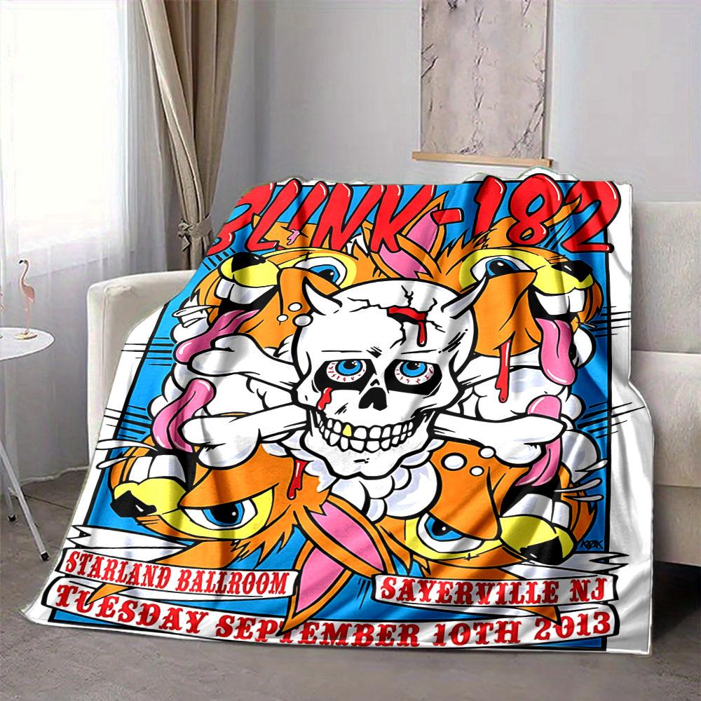 1PC Blink 182 Blanket, Throw For Sofa, Bed, Travel, Camping, Livingroom,