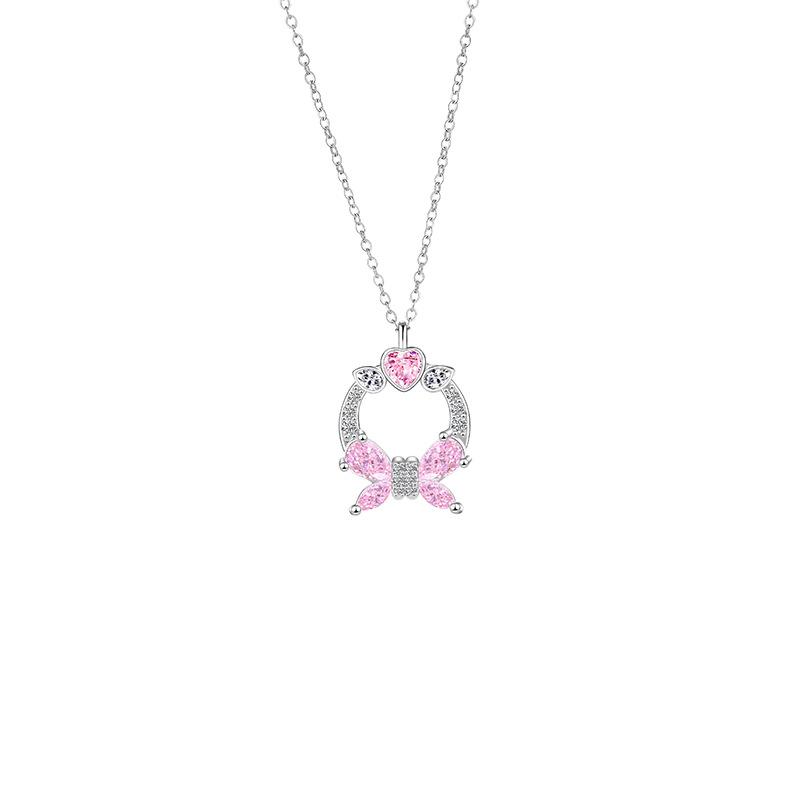 

Ожерелье с бриллиантовой бабочкой, женское, легкое, роскошное, Niche Mori, циркон, цепочка из нержавеющей стали для девушки на ключицу