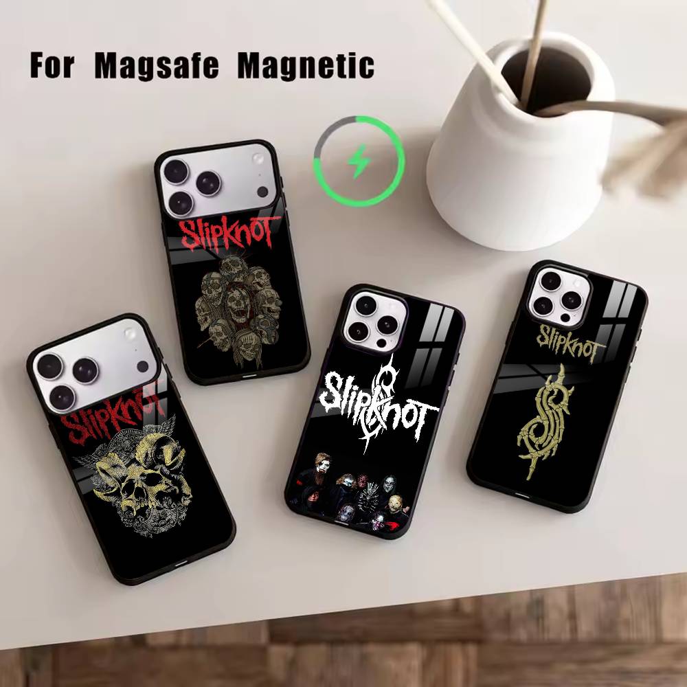 S-Slipknot Bone C-Church Phone Case For iPhone17,16,15,14,13,12,11 Plus,Pro Magnetic For Magsafe Wireless Charging
