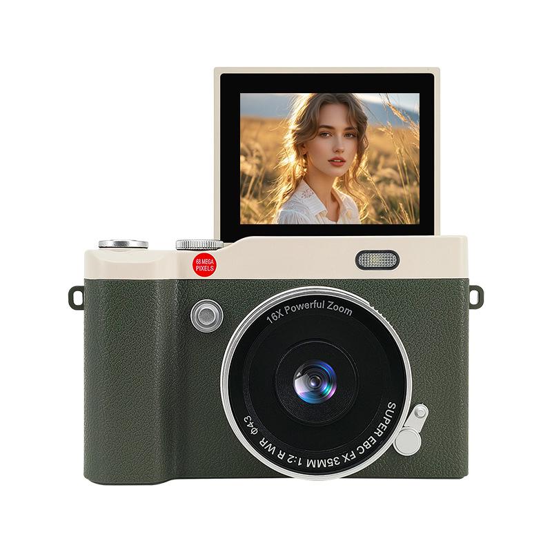 Compact Flip-Screen HD DSLR Camera with Zoom for Students