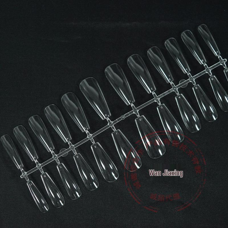 Boxed Nail Art Stickers: 500 Half & Full Cover Transparent Matte French Style Dual-Use Nail Tips