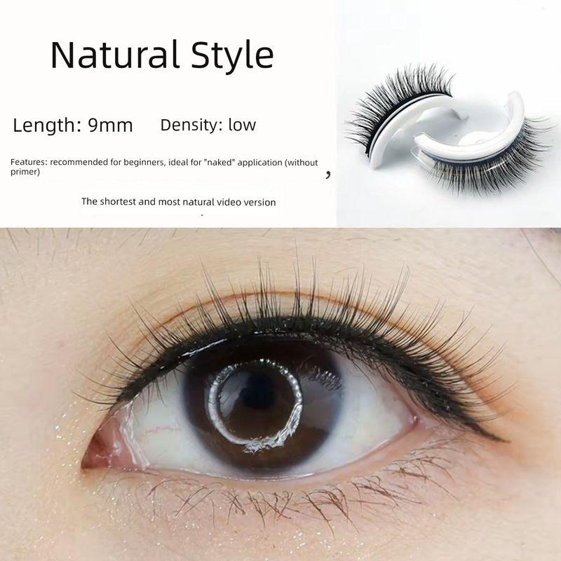 

Glue-Free Self-Adhesive False Eyelashes, One Whole Strip, Natural and Realistic, Thick, Reusable for Women, New Model for Beginners, 2026 Hot Sale Natural Fairy Style [3 Pairs]