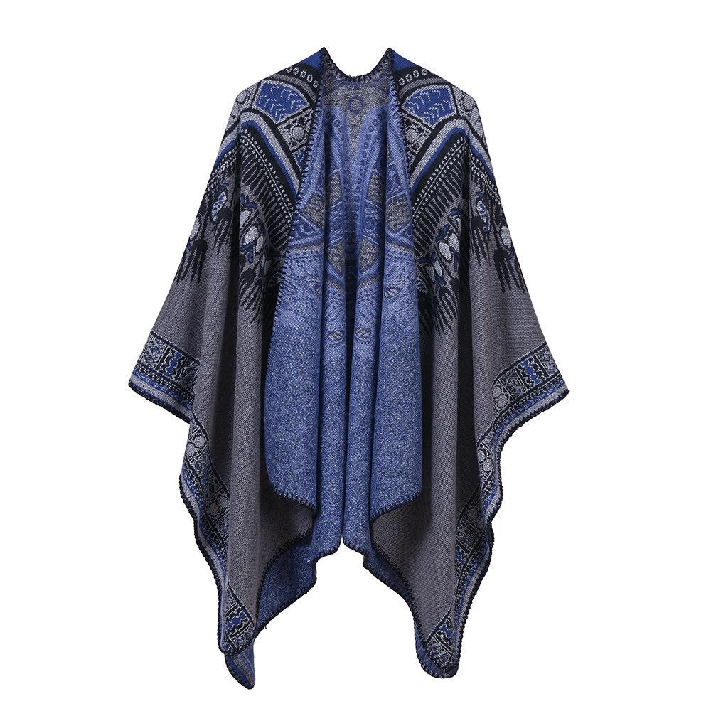 Women's Classic British Style Imitation Cashmere Scarf & Shawl