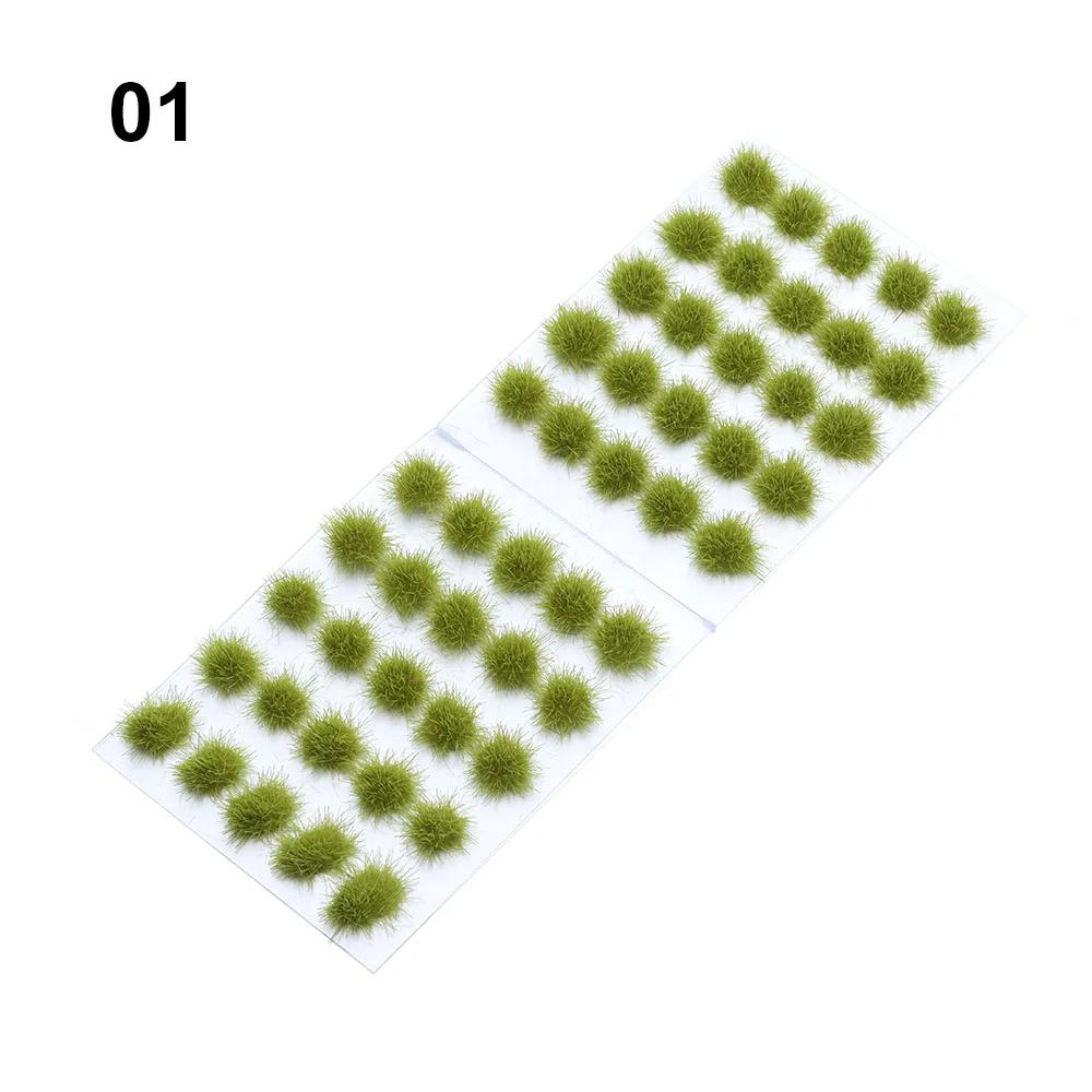 39/50PCS/Set Simulation Model Sand Scene DIY Material Realistic Flower Grass Tufts Miniature Grass Bushes Plant Cluster Scenery