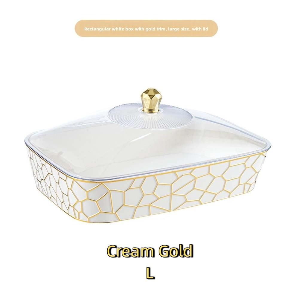 Transparent Sample Display Tray Box Rectangle Square Snack Serving Tray Case Living Room