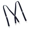 Mens Suspenders   Stretchable 2.5x110cm/1.0x43.3in Comfortable Fit 4 Metal Buckles Pants Suspenders for Adult