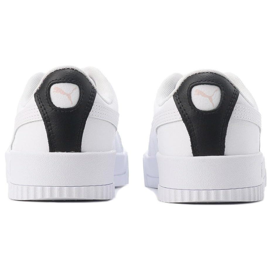 (WMNS) PUMA Carina Leather 'White Black Rosewater' Women's 370325-23