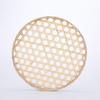 Nature EcoFriendly Bamboo Sieve Basket Round Decorative Bamboo Storage Tray Handwoven Woven Basket Kitchen