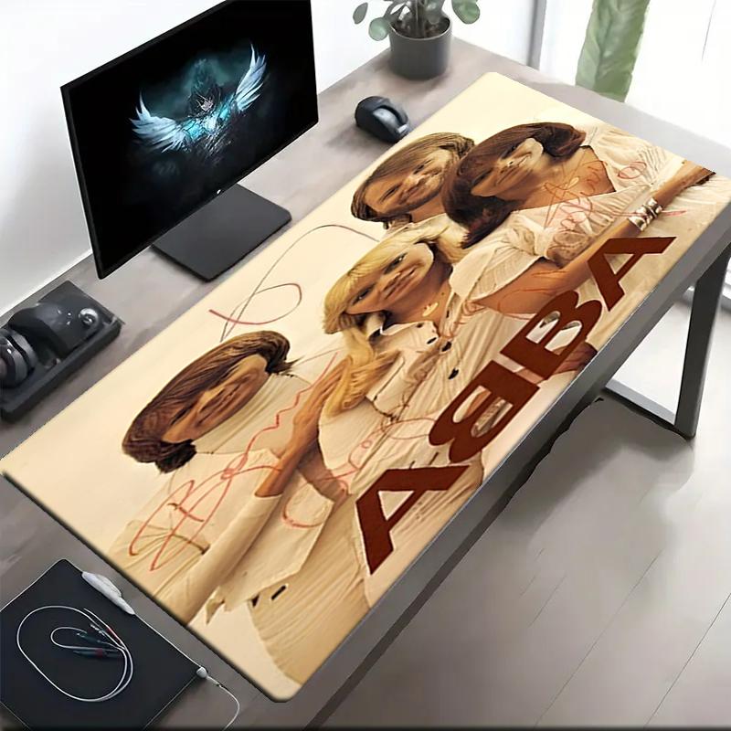 ABBA Theme Mouse Pad, Non Slip Rubber Base, Multifunctional Office & Home Decor, Perfect for Workspace Personalization.