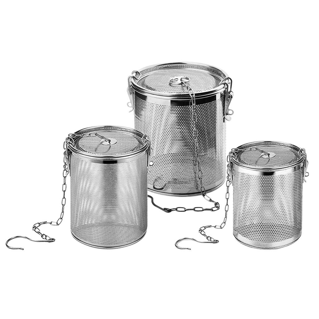 Kochgewürz-Sieb Feinmaschig 304 Edelstahl Tee-Ei Kugel für Teekanne Kräuterfilter Küchenhelfer Trennkorb