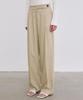 Nigaennikol Minimal Classic Pintuck Slacks_Beige