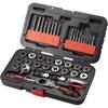 TONE Tap Die Set TDS400 Black 40 Pieces Durable Tool Kit